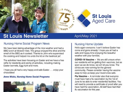 Stlouis NH April may newsletter