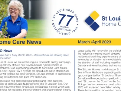 St Louis Home Care newsletter marapr