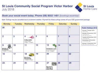 July Program Victor Harbor